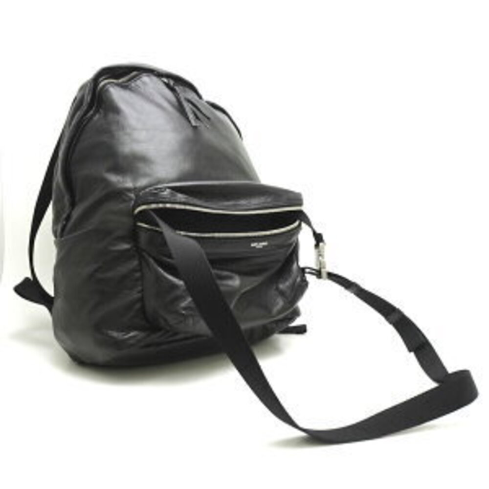 Saint Laurent YSL Paris backpack soft leather black - Picture 4 of 9